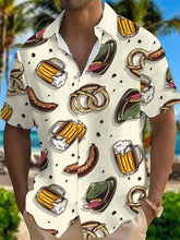 Deutschland-Bedrucktes Kurzarm-Hemd für Männer